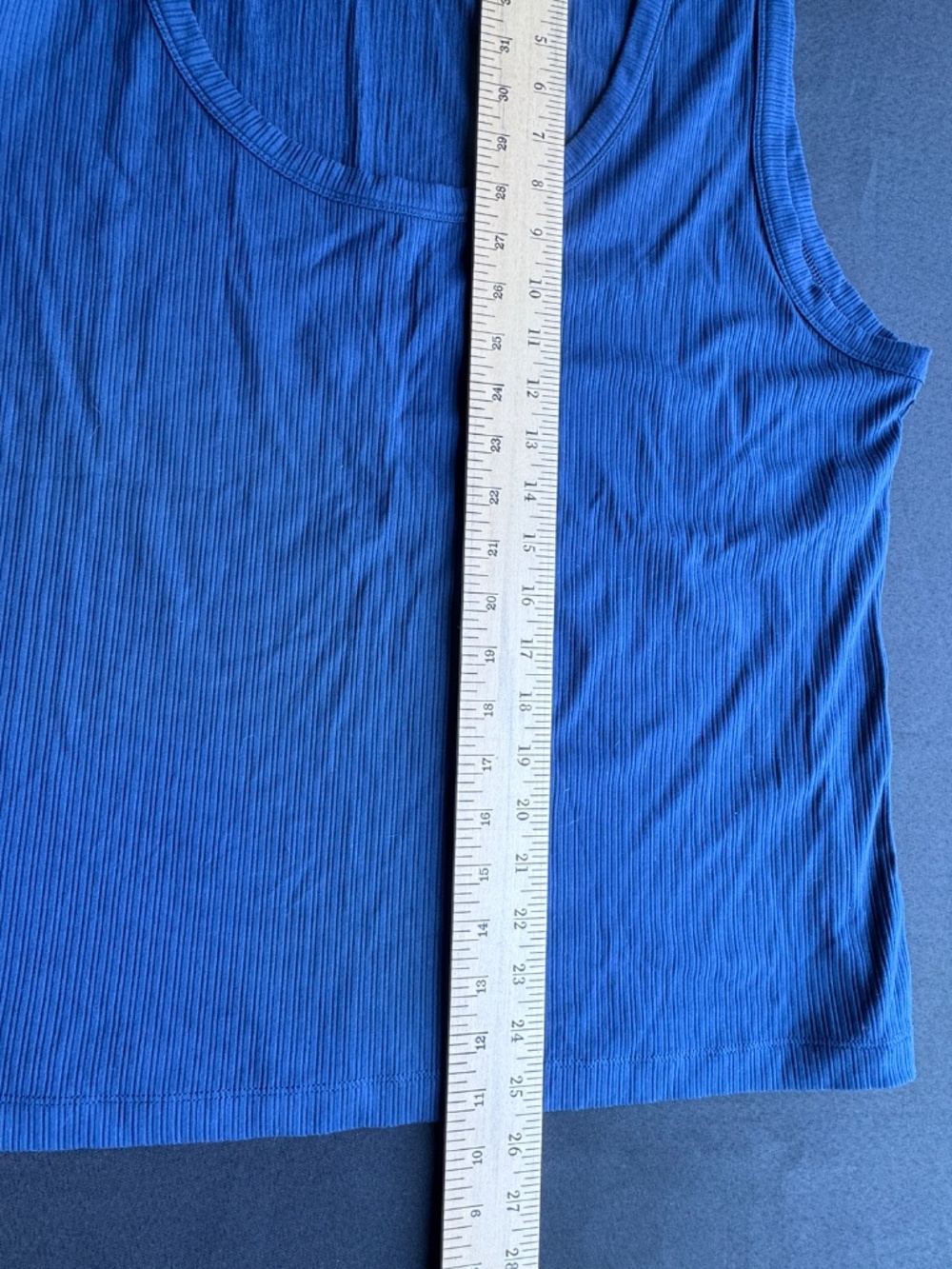 SPANX® Stretch Rib Scoop Neck Tank NWOT 3X NAVY BLUE - Picture 6 of 6